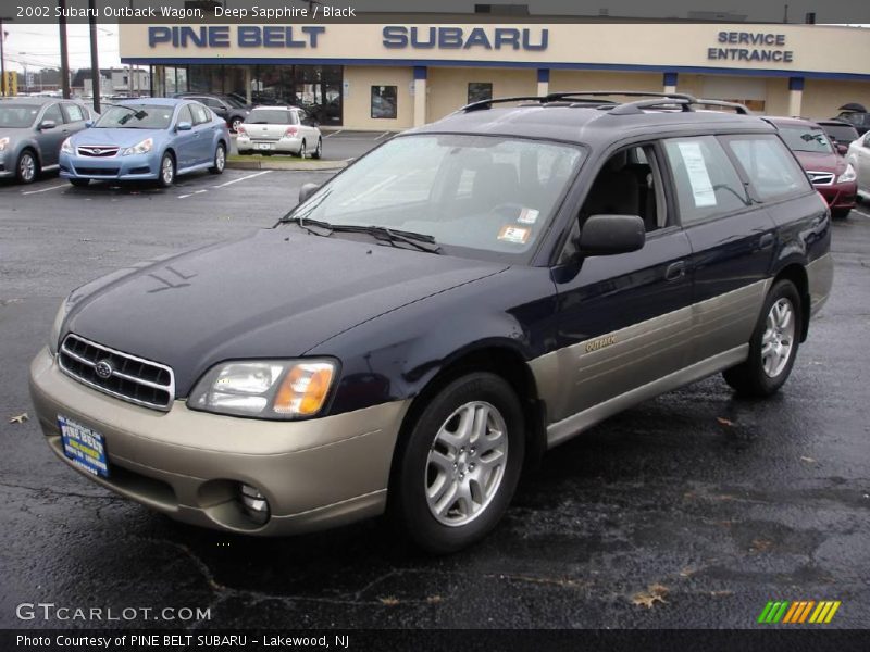 Deep Sapphire / Black 2002 Subaru Outback Wagon