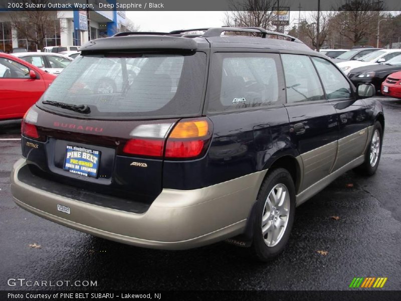 Deep Sapphire / Black 2002 Subaru Outback Wagon