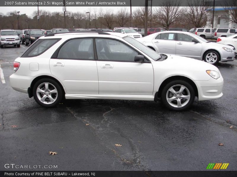 Satin White Pearl / Anthracite Black 2007 Subaru Impreza 2.5i Wagon