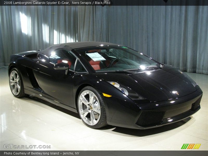 Nero Serapis / Black/Red 2008 Lamborghini Gallardo Spyder E-Gear