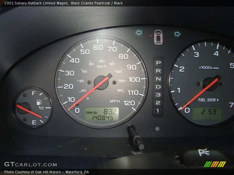 Black Granite Pearlcoat / Black 2001 Subaru Outback Limited Wagon