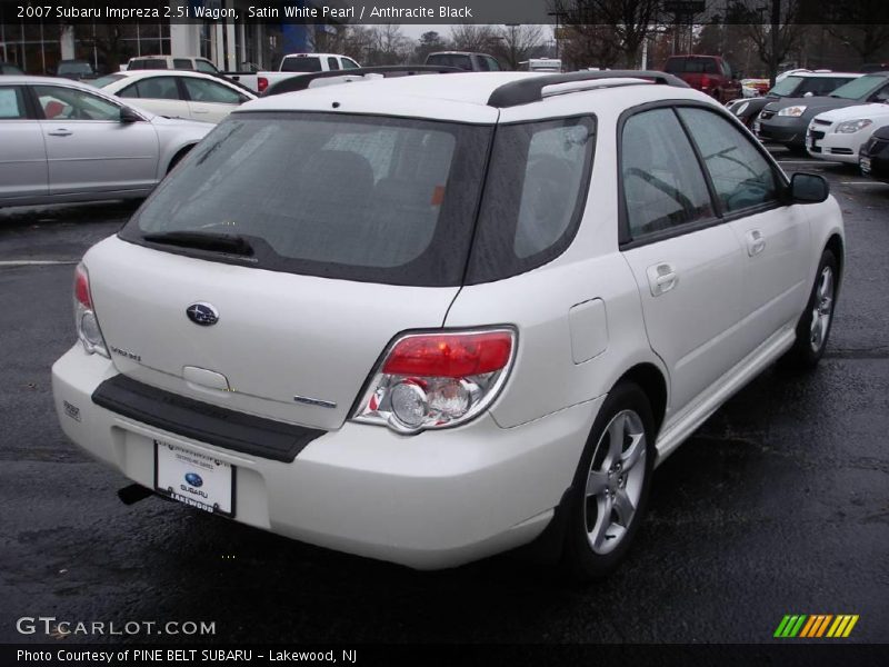 Satin White Pearl / Anthracite Black 2007 Subaru Impreza 2.5i Wagon