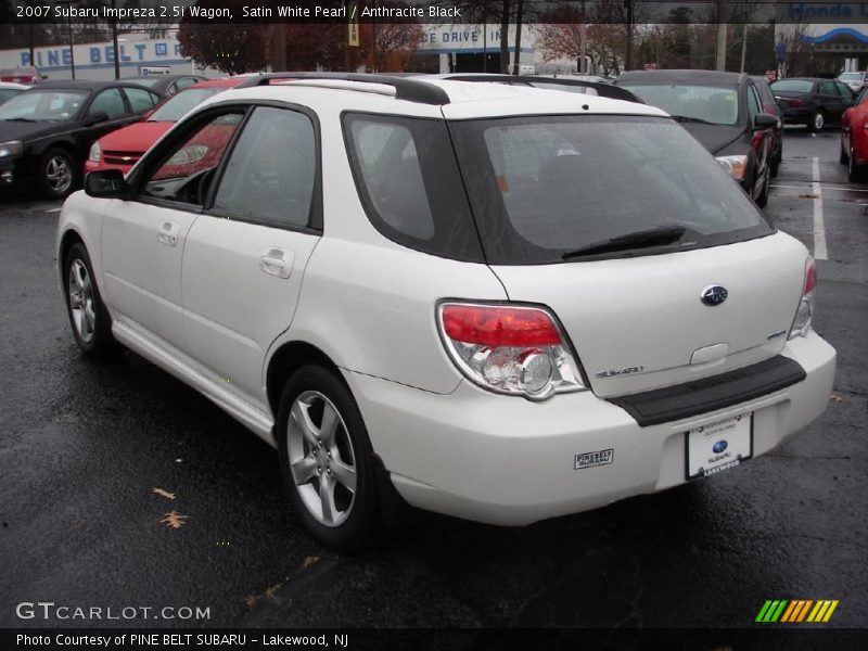 Satin White Pearl / Anthracite Black 2007 Subaru Impreza 2.5i Wagon
