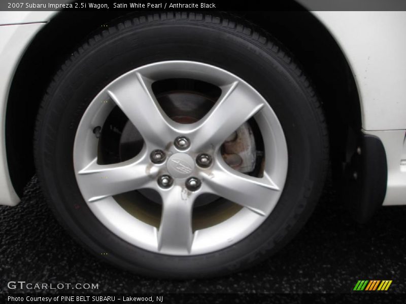 Satin White Pearl / Anthracite Black 2007 Subaru Impreza 2.5i Wagon