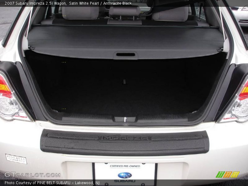 Satin White Pearl / Anthracite Black 2007 Subaru Impreza 2.5i Wagon