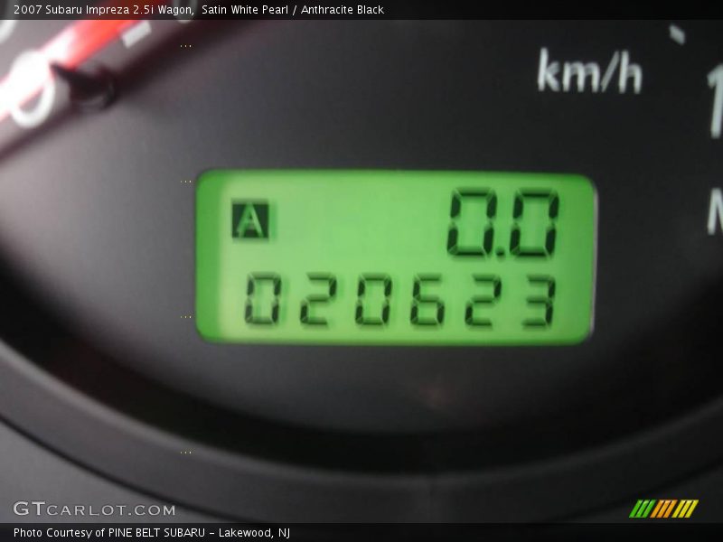 Satin White Pearl / Anthracite Black 2007 Subaru Impreza 2.5i Wagon