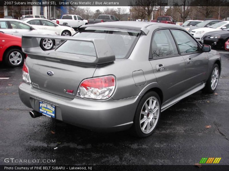Urban Gray Metallic / Blue Alcantara 2007 Subaru Impreza WRX STi