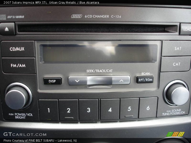 Urban Gray Metallic / Blue Alcantara 2007 Subaru Impreza WRX STi