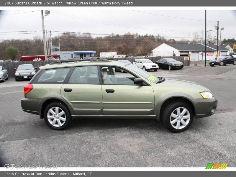 Willow Green Opal / Warm Ivory Tweed 2007 Subaru Outback 2.5i Wagon