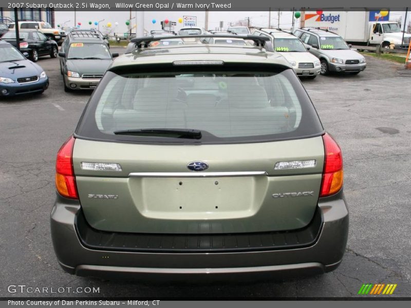 Willow Green Opal / Warm Ivory Tweed 2007 Subaru Outback 2.5i Wagon