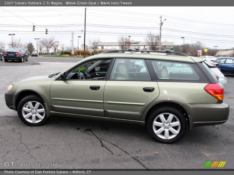 Willow Green Opal / Warm Ivory Tweed 2007 Subaru Outback 2.5i Wagon