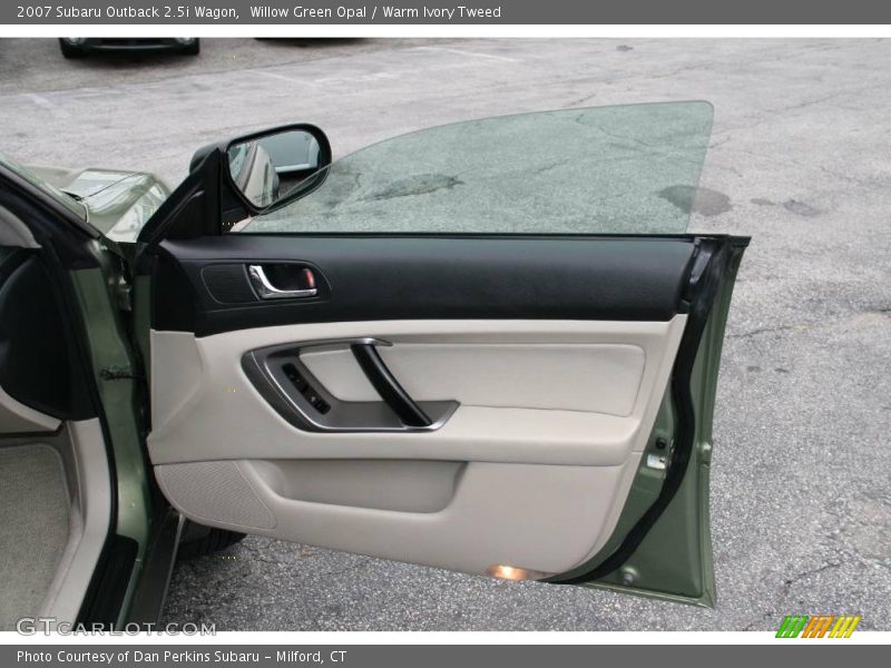 Willow Green Opal / Warm Ivory Tweed 2007 Subaru Outback 2.5i Wagon