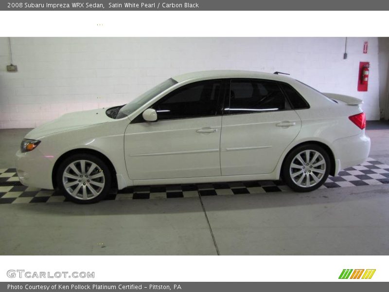 Satin White Pearl / Carbon Black 2008 Subaru Impreza WRX Sedan