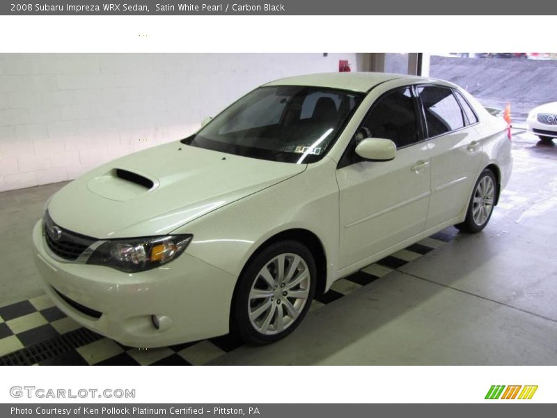 Satin White Pearl / Carbon Black 2008 Subaru Impreza WRX Sedan