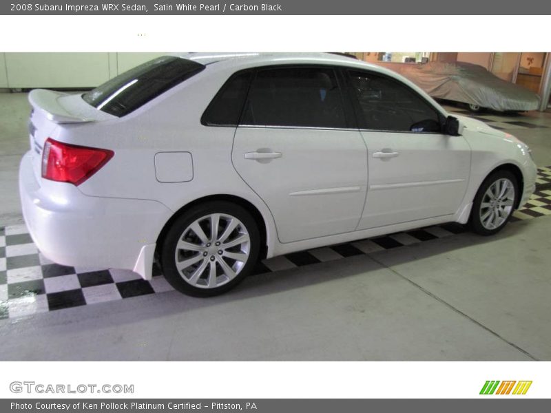 Satin White Pearl / Carbon Black 2008 Subaru Impreza WRX Sedan