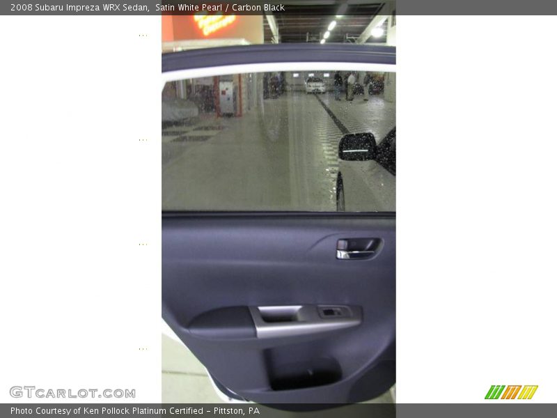 Satin White Pearl / Carbon Black 2008 Subaru Impreza WRX Sedan
