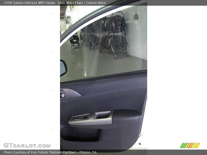 Satin White Pearl / Carbon Black 2008 Subaru Impreza WRX Sedan