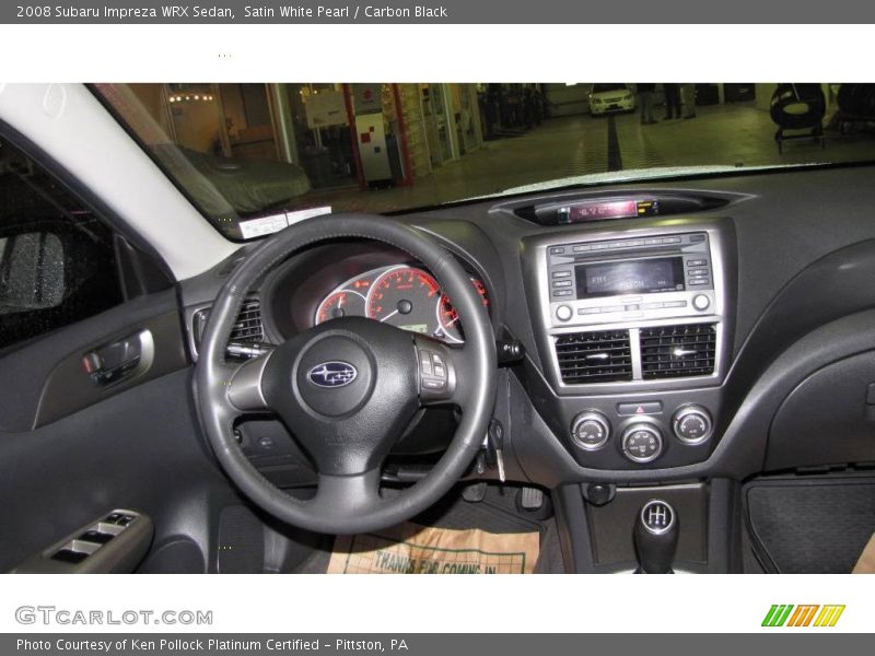 Satin White Pearl / Carbon Black 2008 Subaru Impreza WRX Sedan