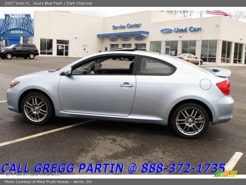 Azure Blue Pearl / Dark Charcoal 2007 Scion tC
