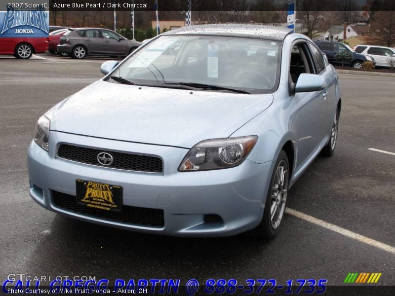 Azure Blue Pearl / Dark Charcoal 2007 Scion tC