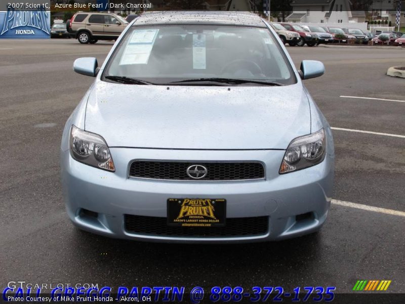 Azure Blue Pearl / Dark Charcoal 2007 Scion tC