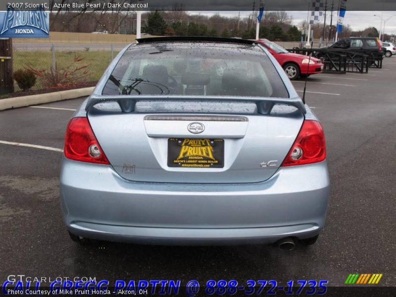 Azure Blue Pearl / Dark Charcoal 2007 Scion tC