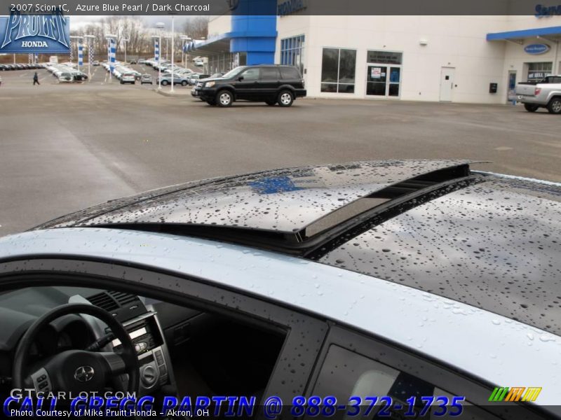 Azure Blue Pearl / Dark Charcoal 2007 Scion tC