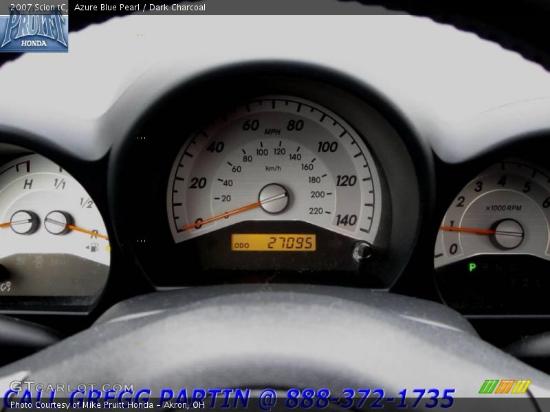 Azure Blue Pearl / Dark Charcoal 2007 Scion tC