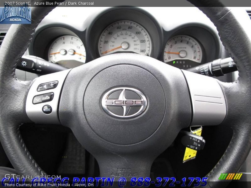 Azure Blue Pearl / Dark Charcoal 2007 Scion tC