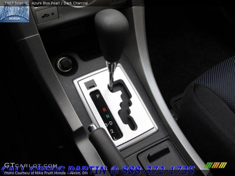Azure Blue Pearl / Dark Charcoal 2007 Scion tC