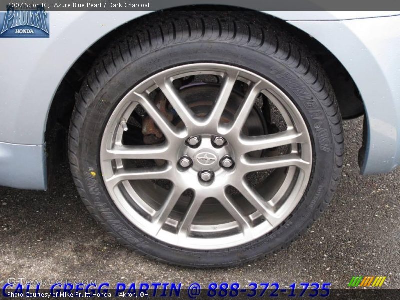 Azure Blue Pearl / Dark Charcoal 2007 Scion tC
