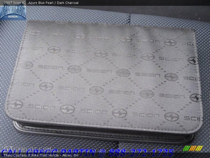 Azure Blue Pearl / Dark Charcoal 2007 Scion tC
