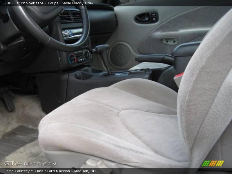 Sable Black / Gray 2002 Saturn S Series SC2 Coupe