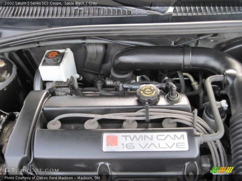 Sable Black / Gray 2002 Saturn S Series SC2 Coupe