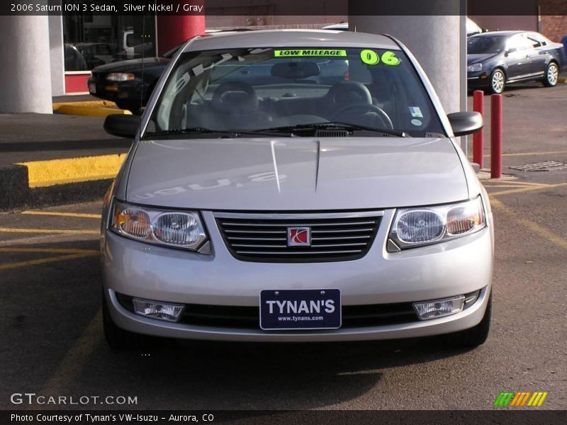 Silver Nickel / Gray 2006 Saturn ION 3 Sedan