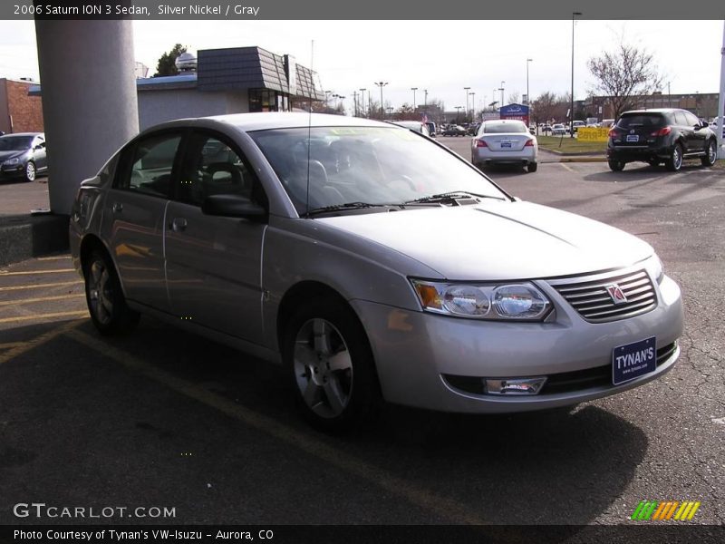 Silver Nickel / Gray 2006 Saturn ION 3 Sedan