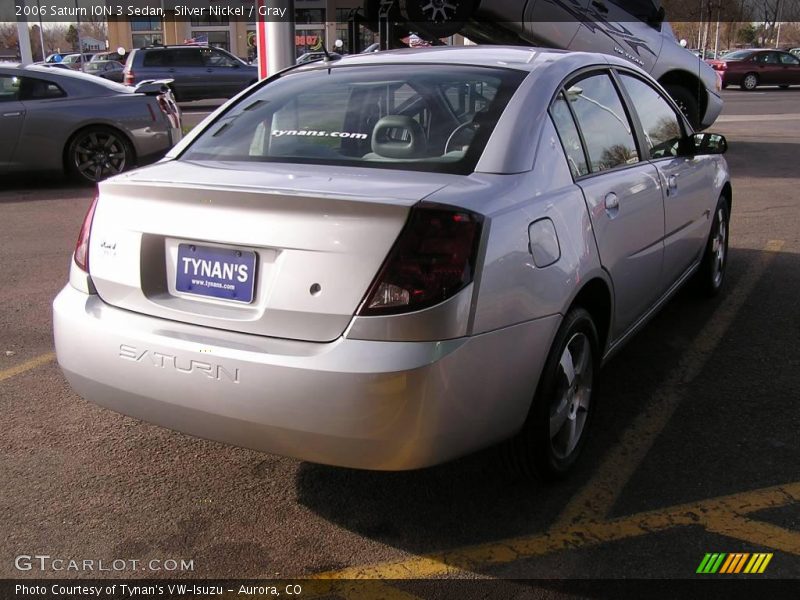Silver Nickel / Gray 2006 Saturn ION 3 Sedan