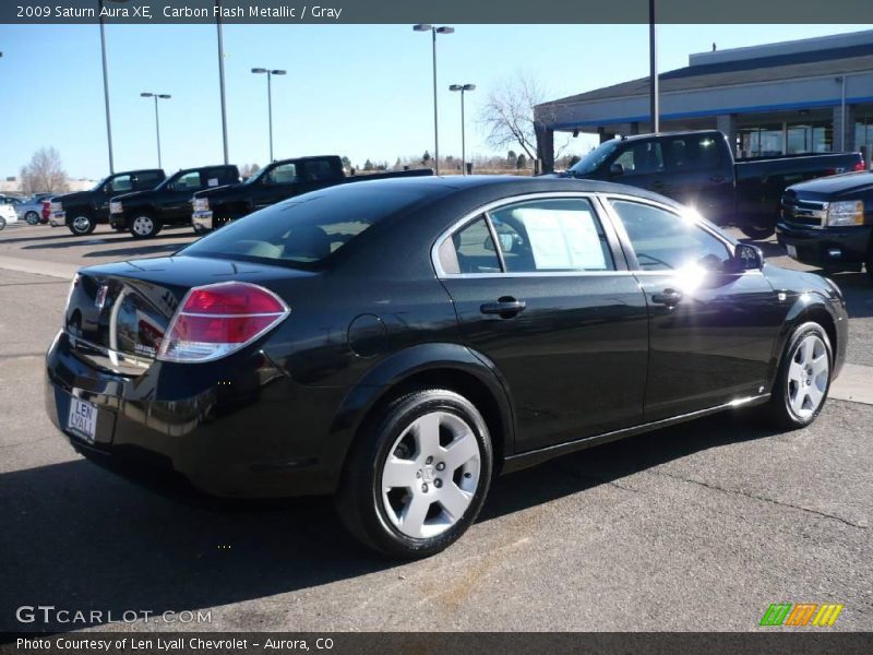 Carbon Flash Metallic / Gray 2009 Saturn Aura XE