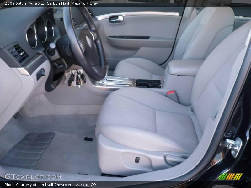 Carbon Flash Metallic / Gray 2009 Saturn Aura XE