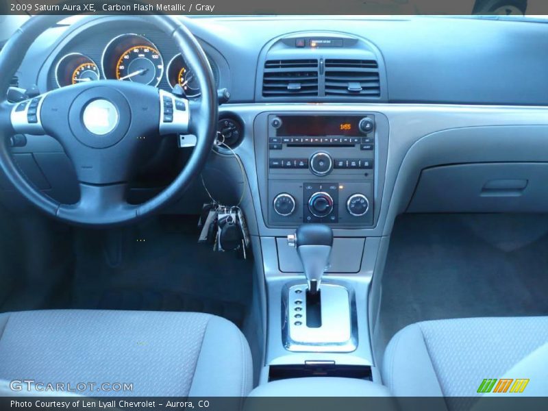Carbon Flash Metallic / Gray 2009 Saturn Aura XE