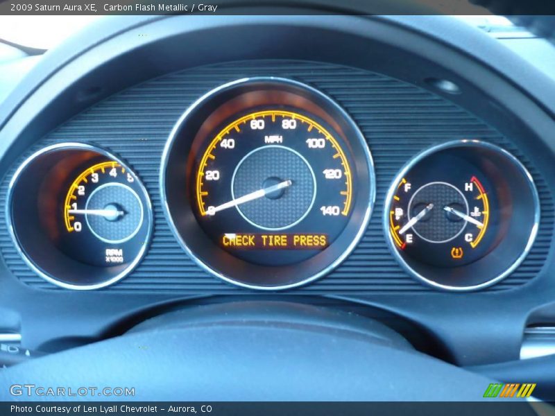 Carbon Flash Metallic / Gray 2009 Saturn Aura XE