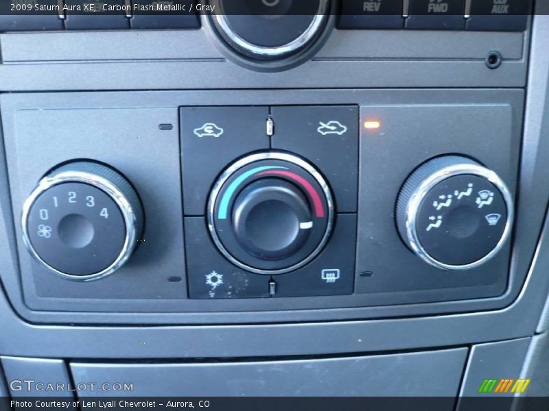 Carbon Flash Metallic / Gray 2009 Saturn Aura XE