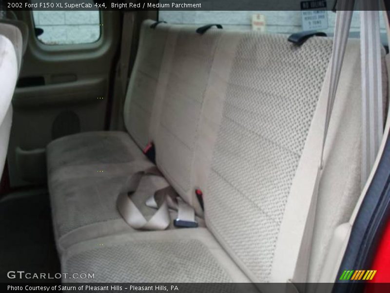 Bright Red / Medium Parchment 2002 Ford F150 XL SuperCab 4x4