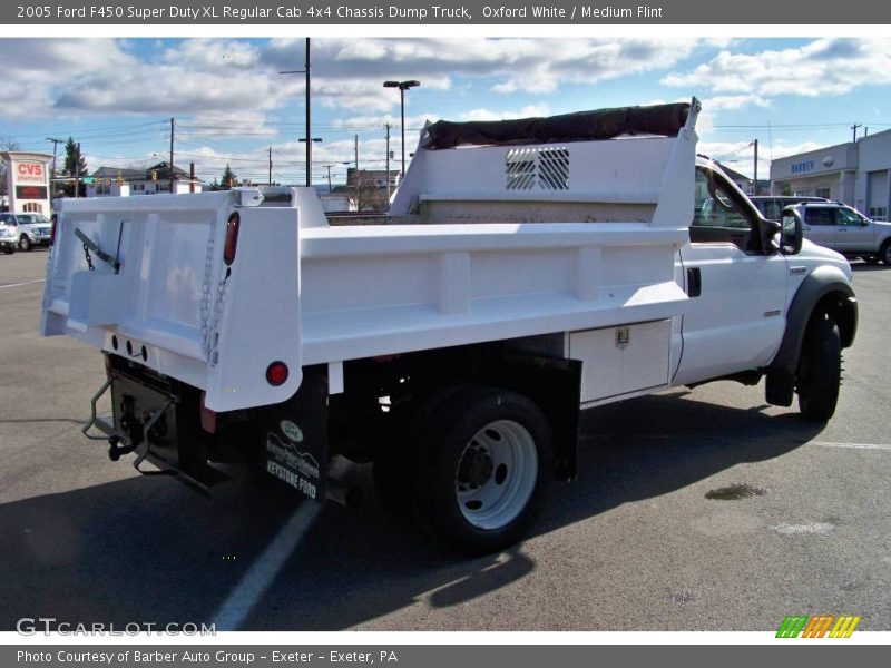 Oxford White / Medium Flint 2005 Ford F450 Super Duty XL Regular Cab 4x4 Chassis Dump Truck
