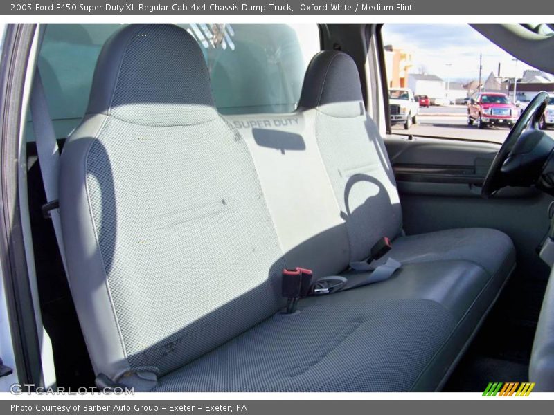 Oxford White / Medium Flint 2005 Ford F450 Super Duty XL Regular Cab 4x4 Chassis Dump Truck