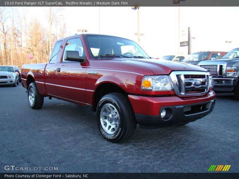 Redfire Metallic / Medium Dark Flint 2010 Ford Ranger XLT SuperCab