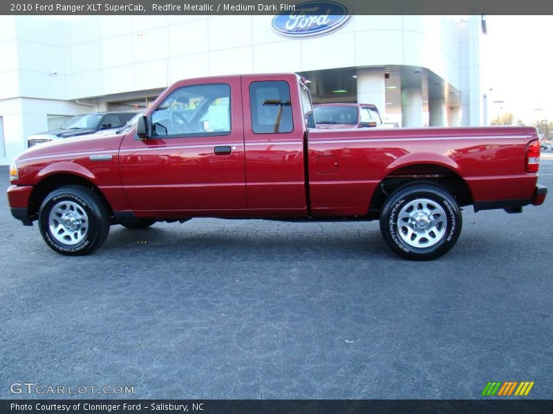 Redfire Metallic / Medium Dark Flint 2010 Ford Ranger XLT SuperCab