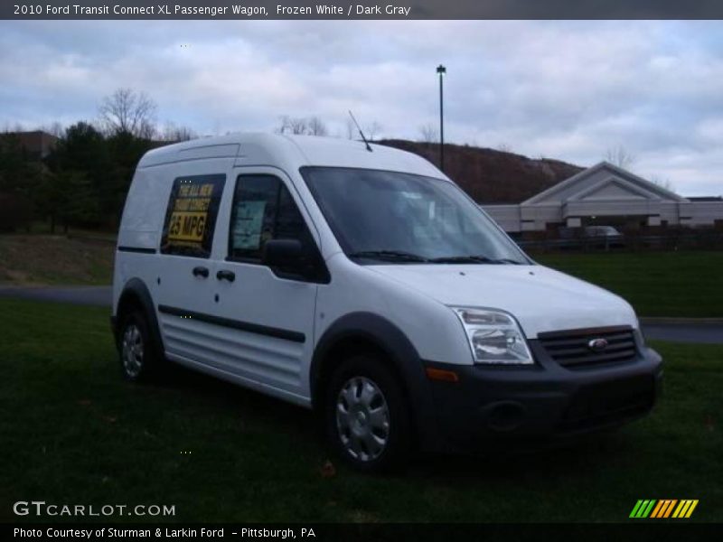 Frozen White / Dark Gray 2010 Ford Transit Connect XL Passenger Wagon