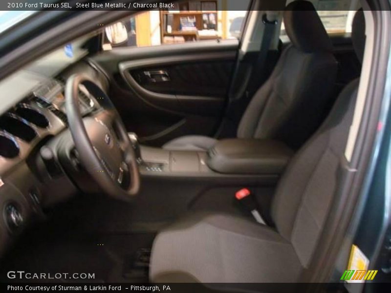 Steel Blue Metallic / Charcoal Black 2010 Ford Taurus SEL