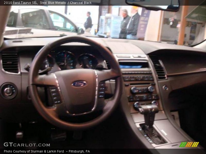 Steel Blue Metallic / Charcoal Black 2010 Ford Taurus SEL